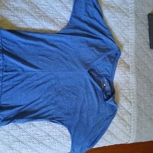 Blue quarter sleeve shirt